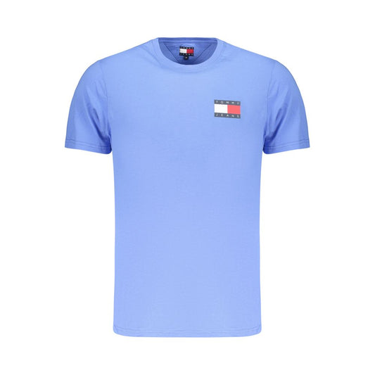 Blue Cotton Men's T-Shirt