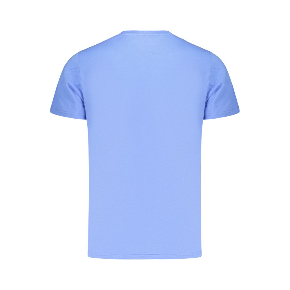 Blue Cotton Men's T-Shirt