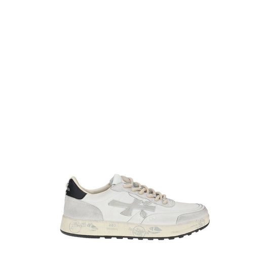 White Calf Leather Bos Taurus Low Top Sneakers