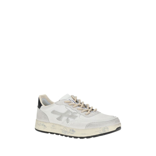 White Calf Leather Bos Taurus Low Top Sneakers