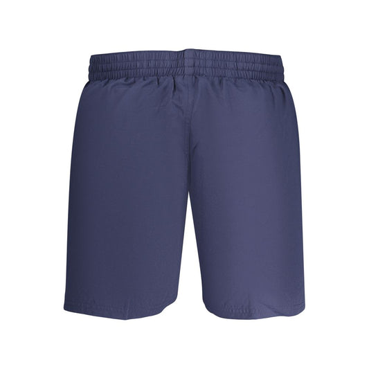 Blue Polyester Men's Swimwear