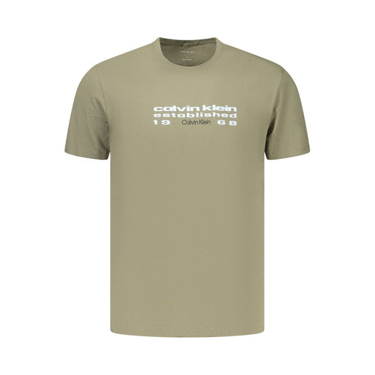 Green Cotton Men's T-Shirt