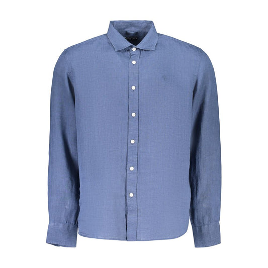 Blue Linen Men's Shirt