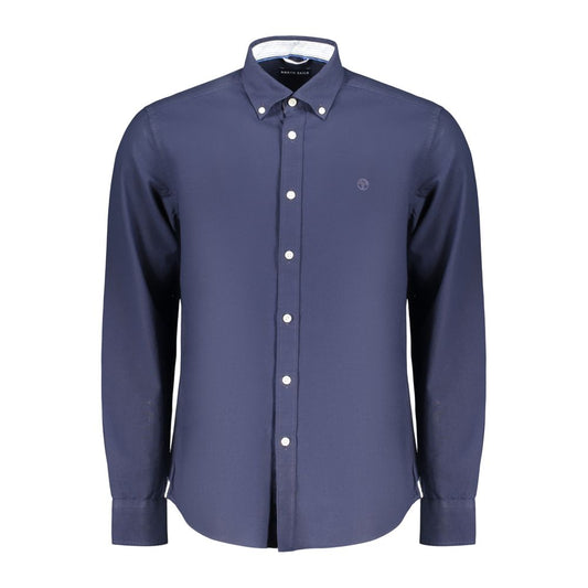 Blue Cotton Mens Shirt
