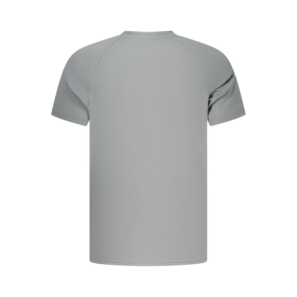 Gray Polyester Men's T-Shirt