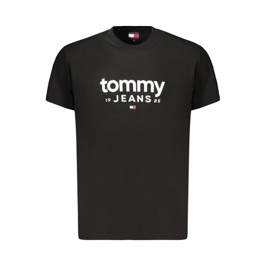 Black Cotton Mens T-Shirt