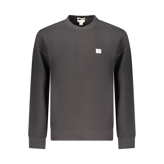Black Cotton Men's Sweatshirt
