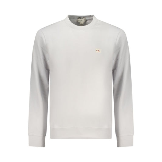 Gray Cotton Men Sweatshirt