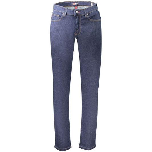 Blue Cotton Men's Jean for a Timeless Casual Look