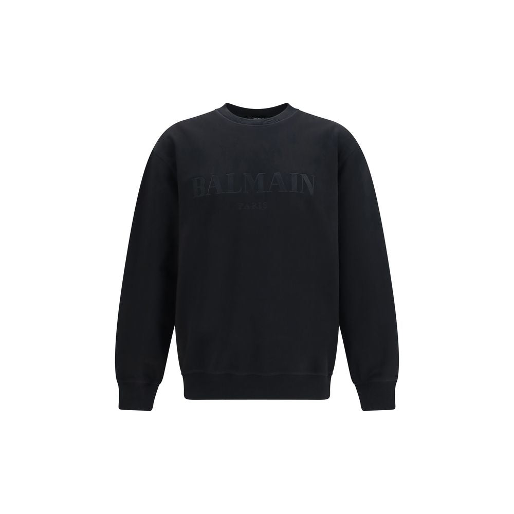 Black Cotton Sweatshirt