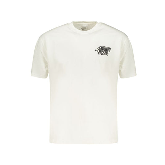 White Cotton Men's T-Shirt