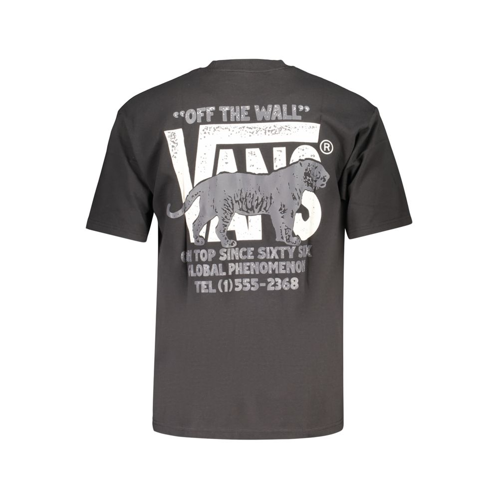 Black Cotton Men's T-Shirt