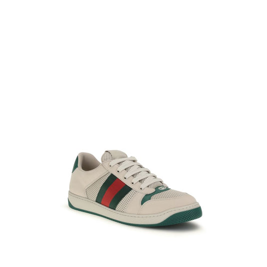 Beige Fabric Low Top Sneakers