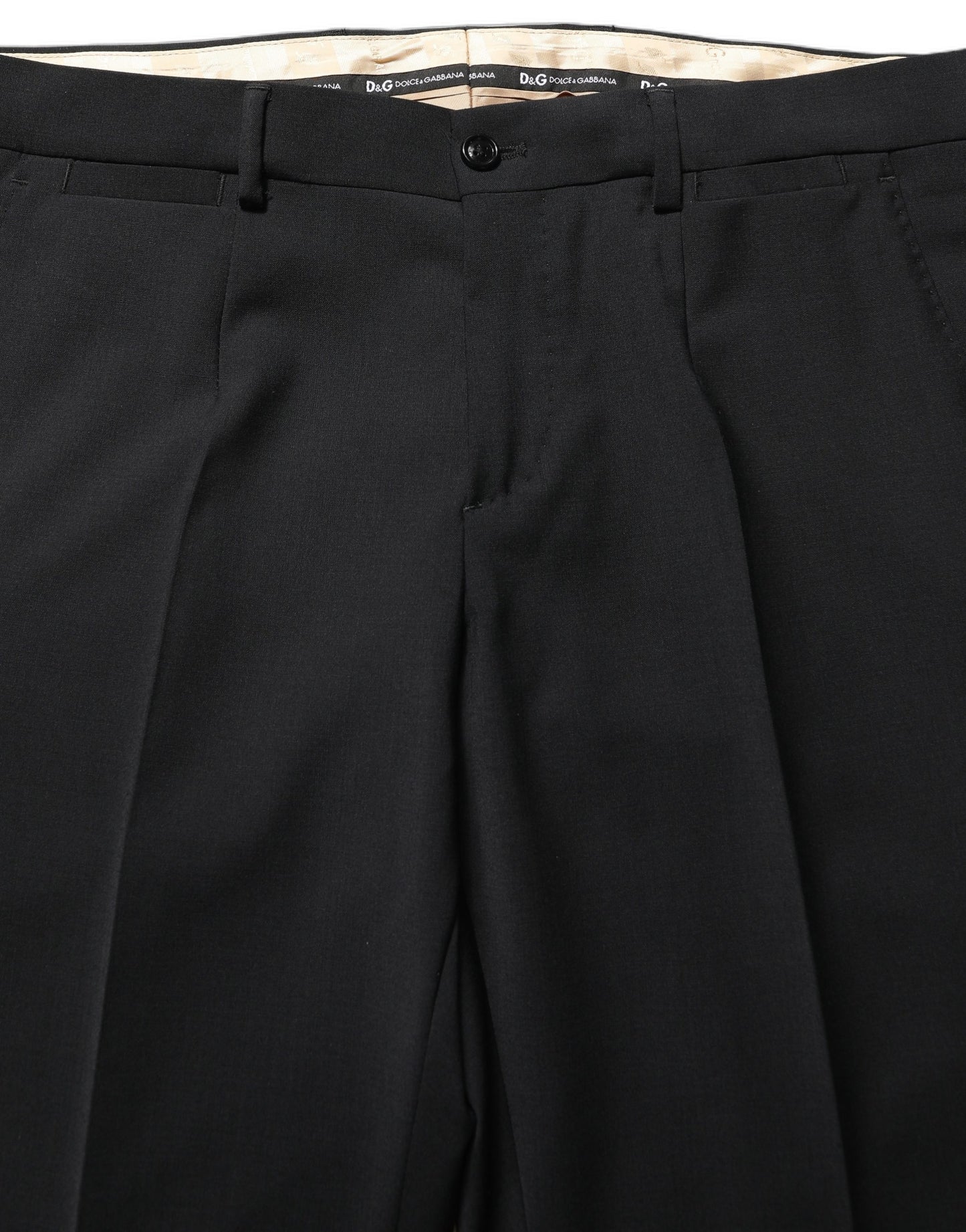 Black Wool Slim Fit Formal 2 Piece Men Suit