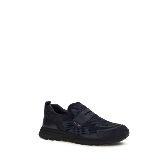 Blue Calf Leather Bos Taurus Athletic Sneakers