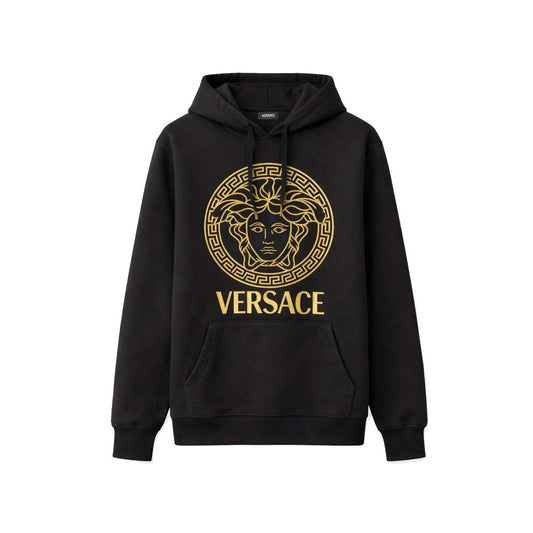 Black Cotton Hoodie