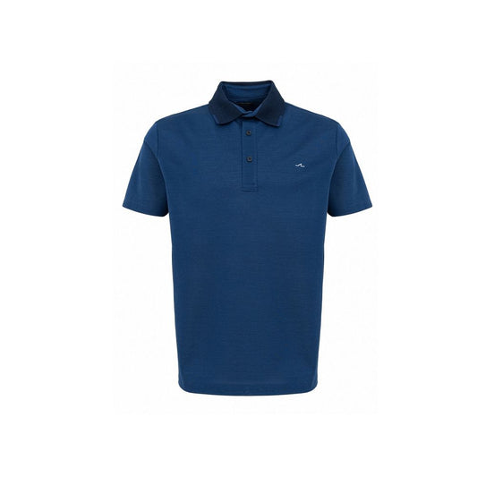 Blue Cotton Polo Shirt