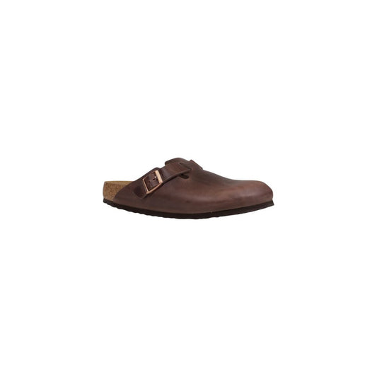 Brown Leather Flat Sandals