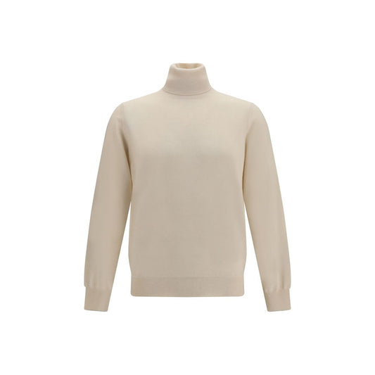 Beige Cashmere Turtleneck