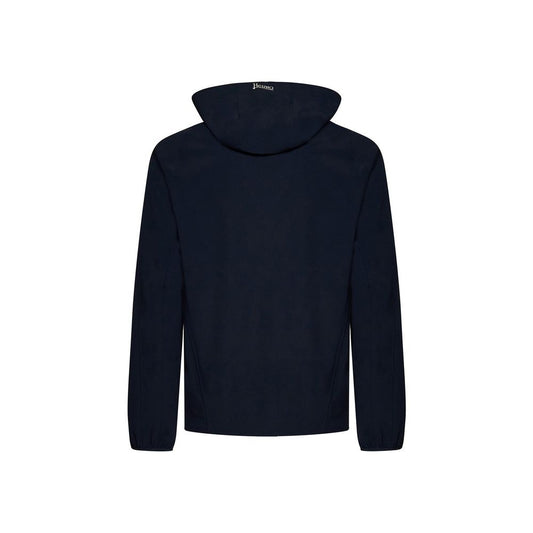 Blue Elastane Shell Jacket