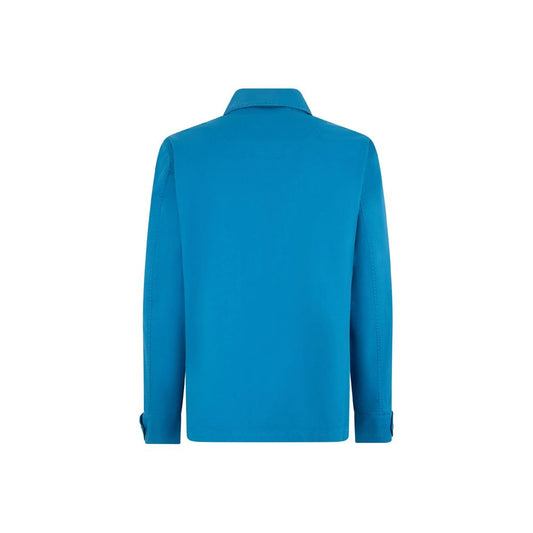 Blue Cotton Shell Jacket