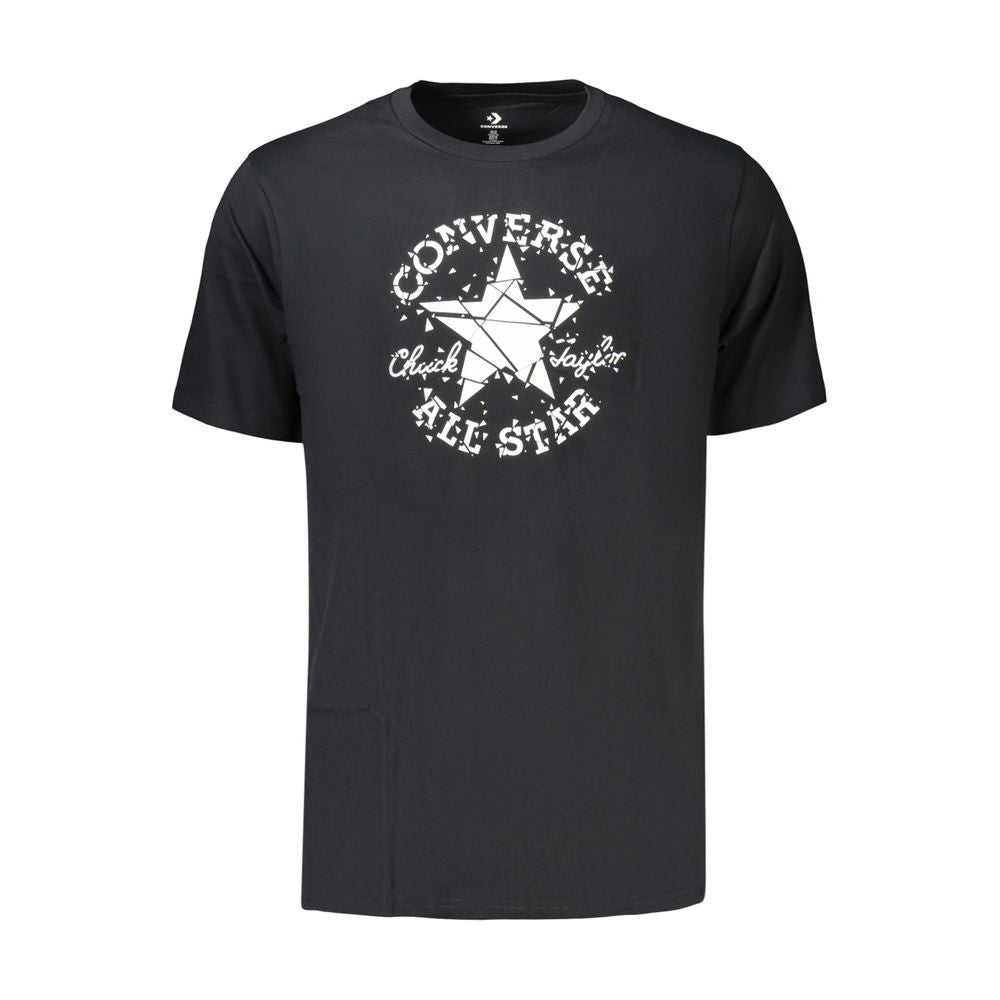Black Cotton Men's T-Shirt