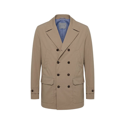 Brown Cotton Men's Jacket