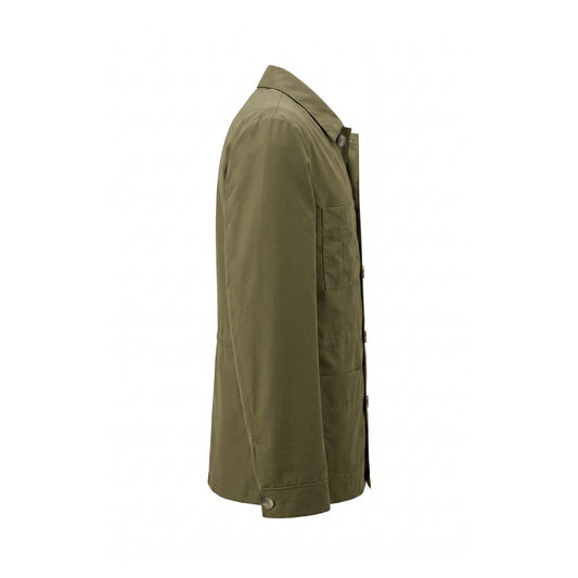 Green Nylon Men Jacket
