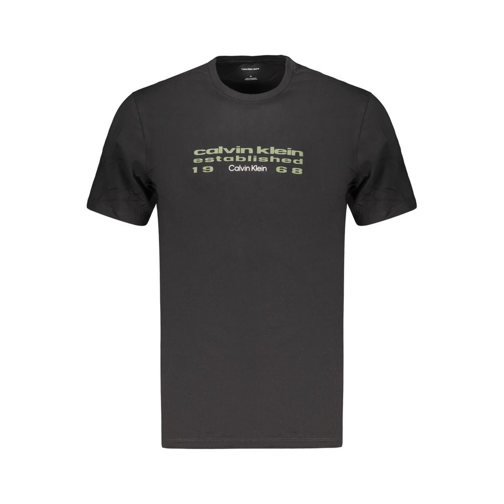 Black Cotton Men's T-Shirt