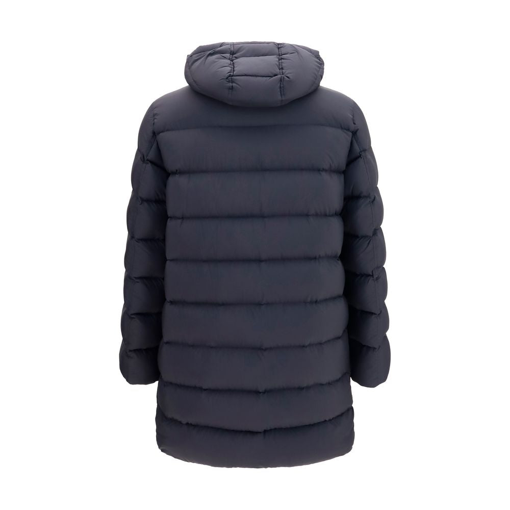 Black Polyamide Full-Length Jacket
