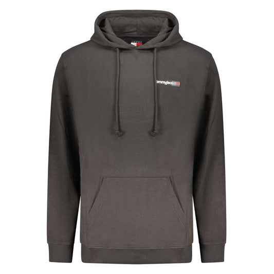 Black Cotton Men's Sweatshirt