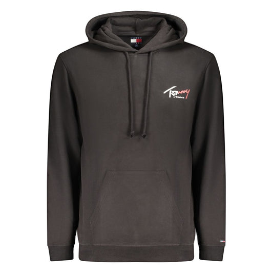 Black Cotton Men's Sweatshirt