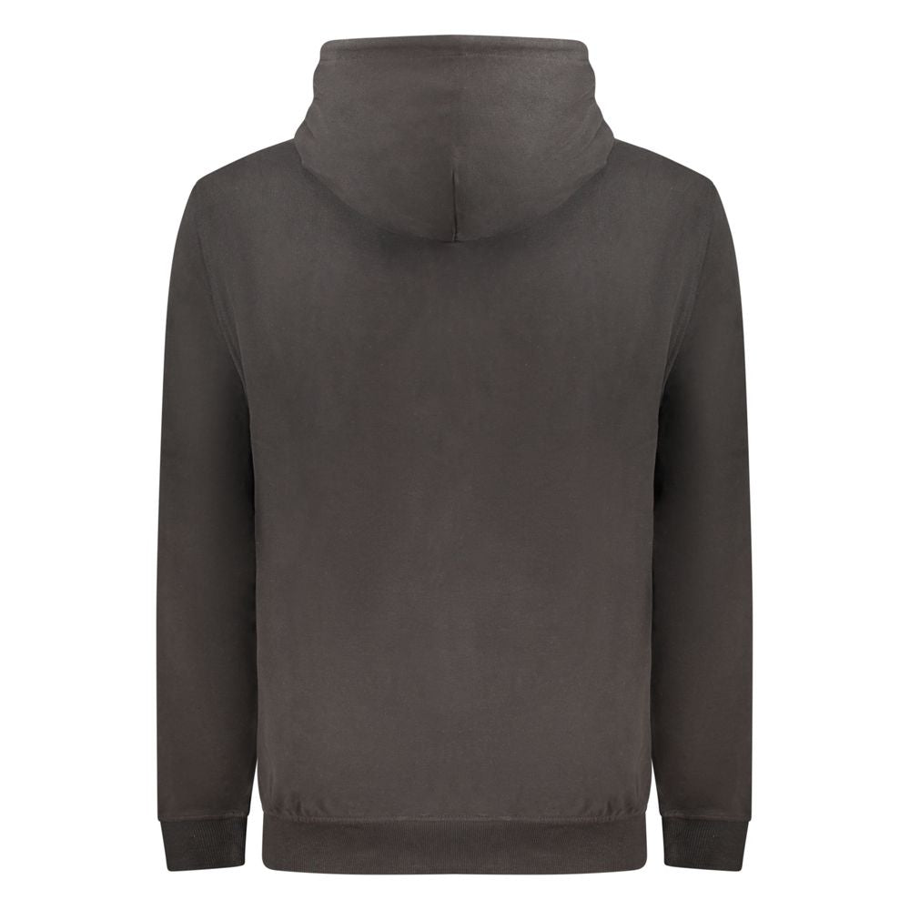 Black Cotton Men's Sweatshirt