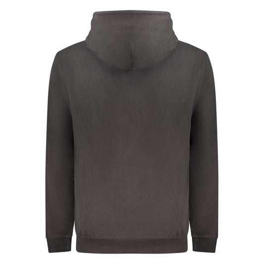 Black Cotton Men's Sweatshirt