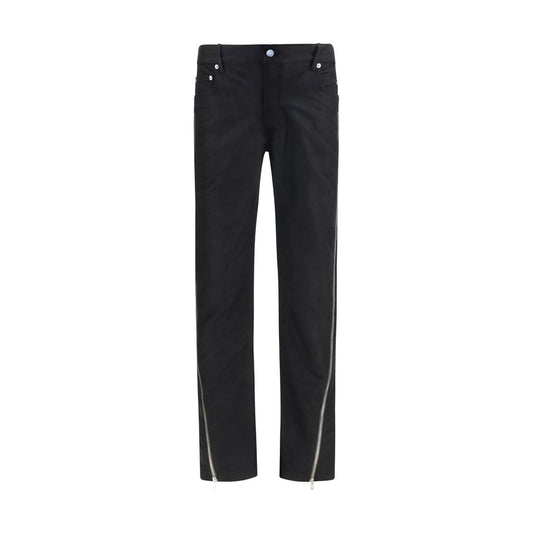 Black Wool Oves Aries Straight-Leg Jeans