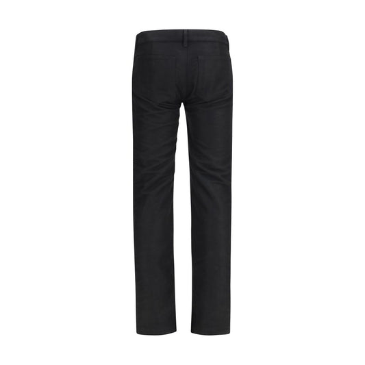 Black Wool Oves Aries Straight-Leg Jeans