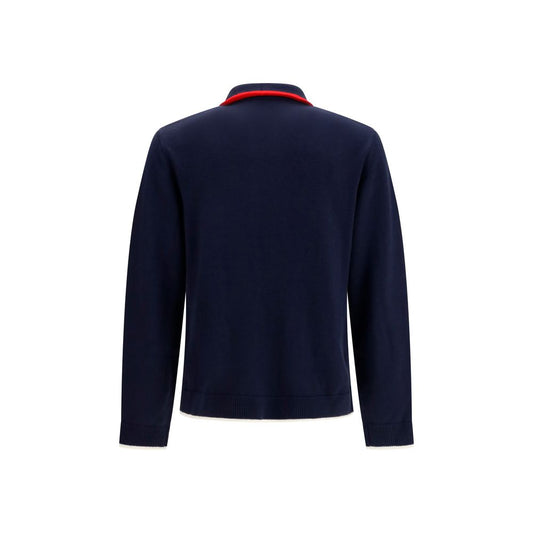 Blue Wool Oves Aries Full-Length Jacket