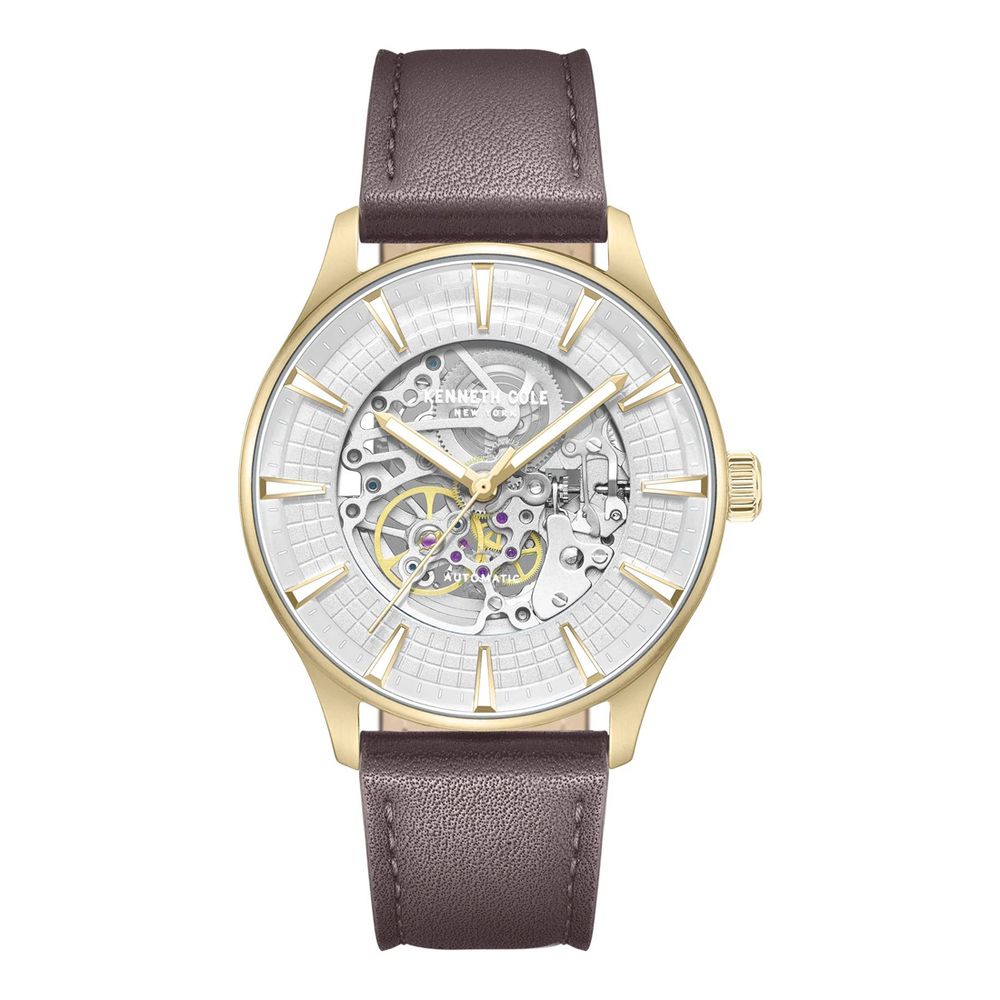 Brown Leather Dress Watch