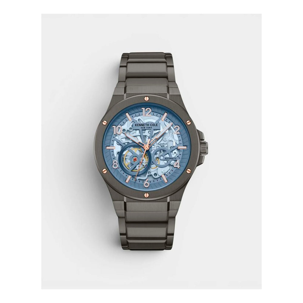 Gray Stainless Steel Dress Watch