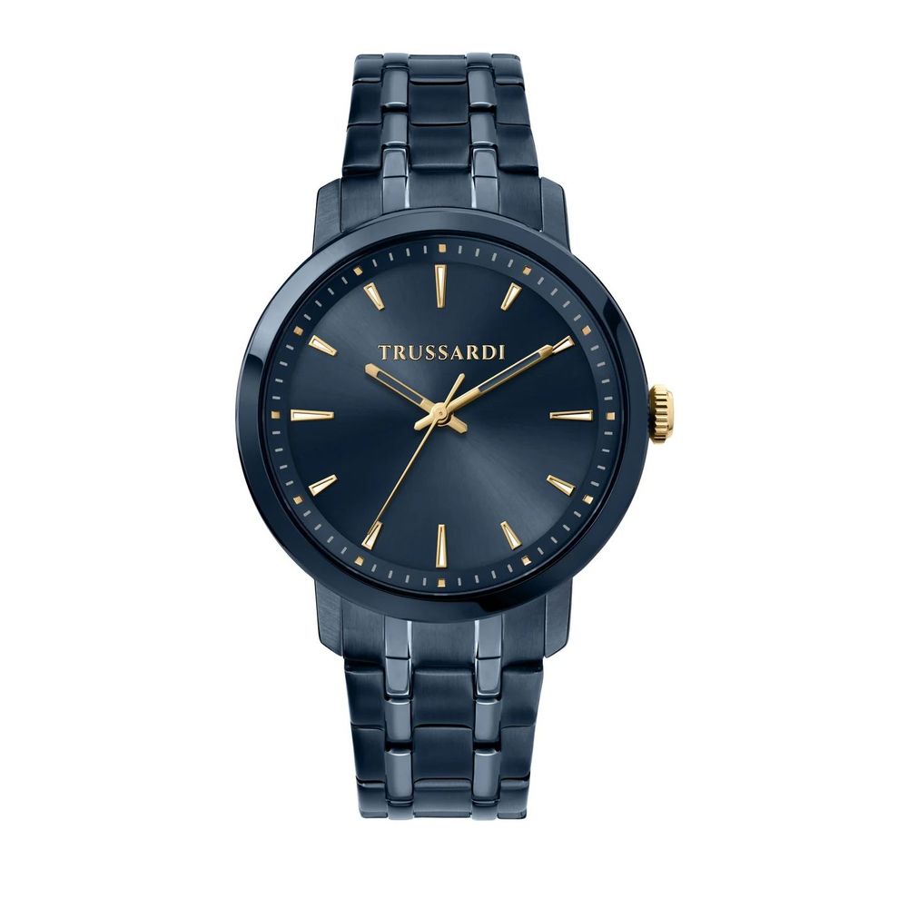 Blue Stainless Steel Dress Watch