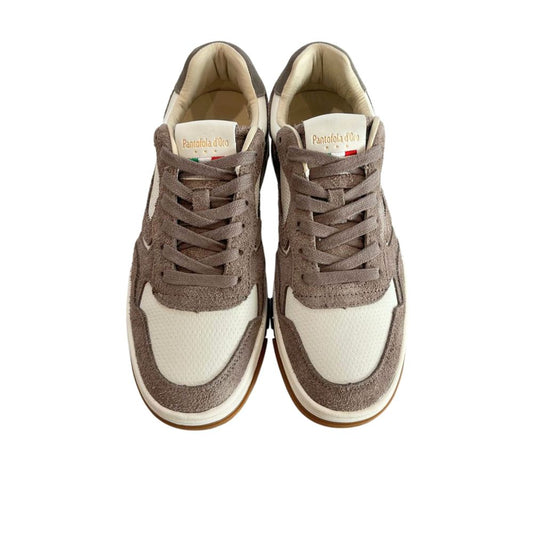 Grey Leather Men Sneaker