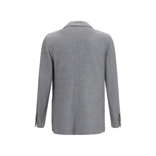 Gray Wool Oves Aries Full-Length Jacket