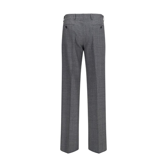 Gray Polyester Dress Pants