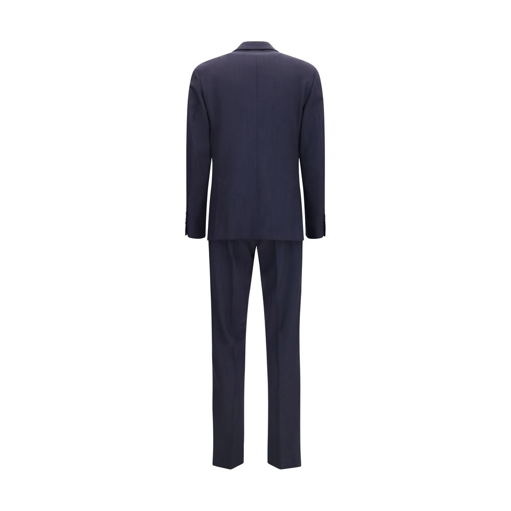 Blue Wool Oves Aries Two-Piece Suit