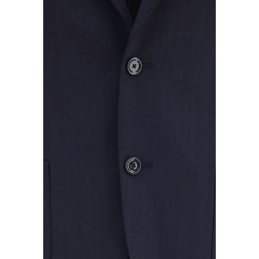 Blue Wool Oves Aries Two-Piece Suit