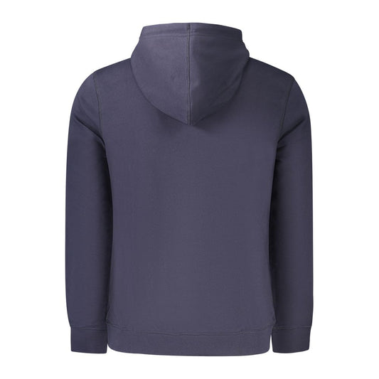 Blue Cotton Men's Hoodie