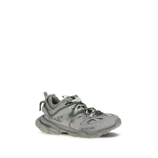 Gray Polyethylene Athletic Sneakers