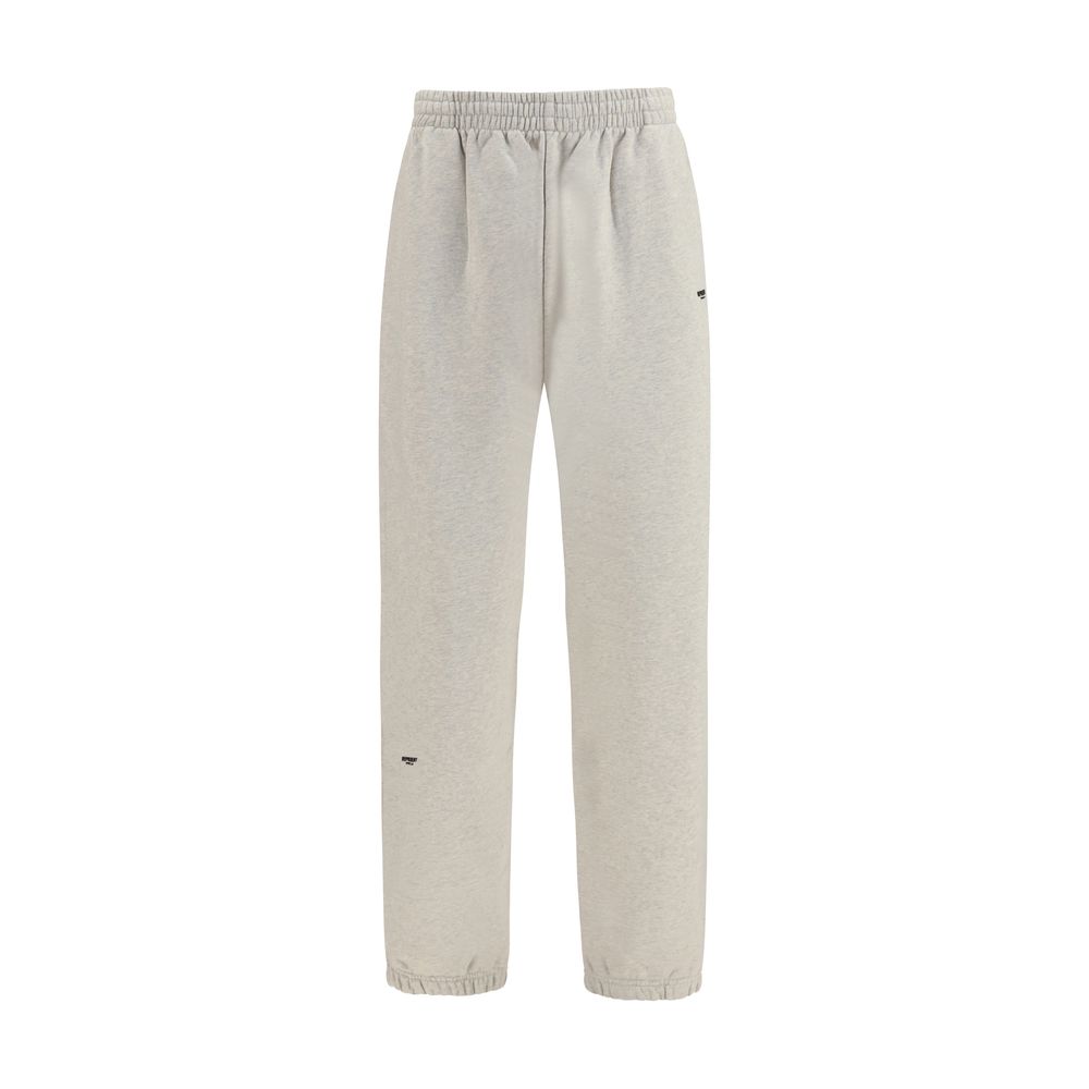 Beige Cotton Casual Pants