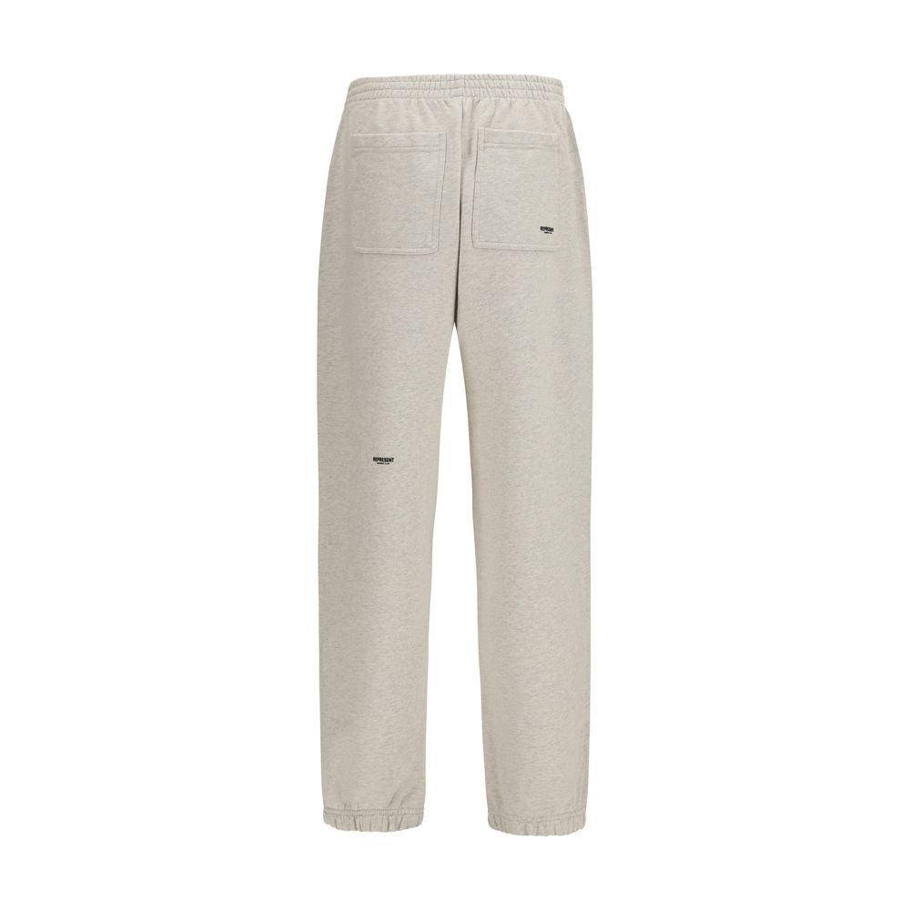 Beige Cotton Casual Pants