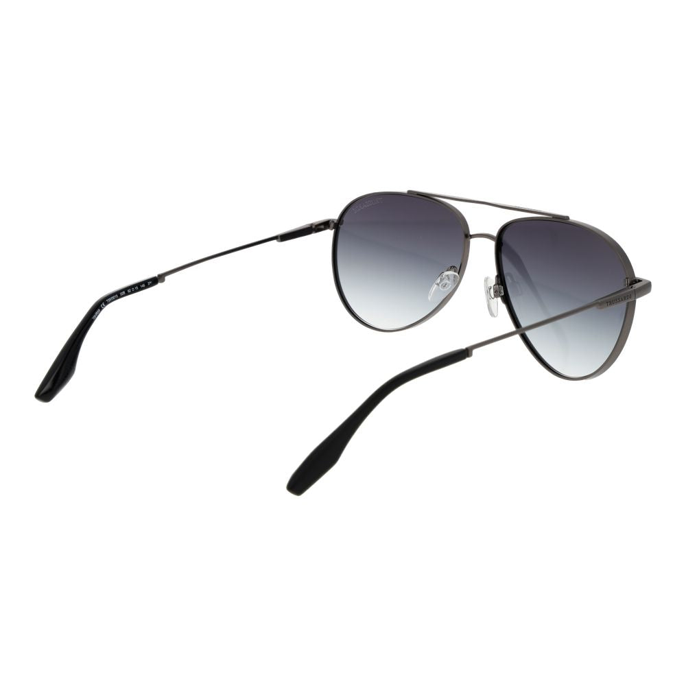 Gray Stainless Steel Sunglasses